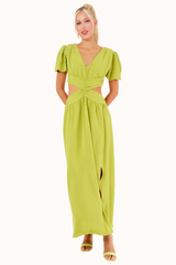 Olly Dress - Lime Green