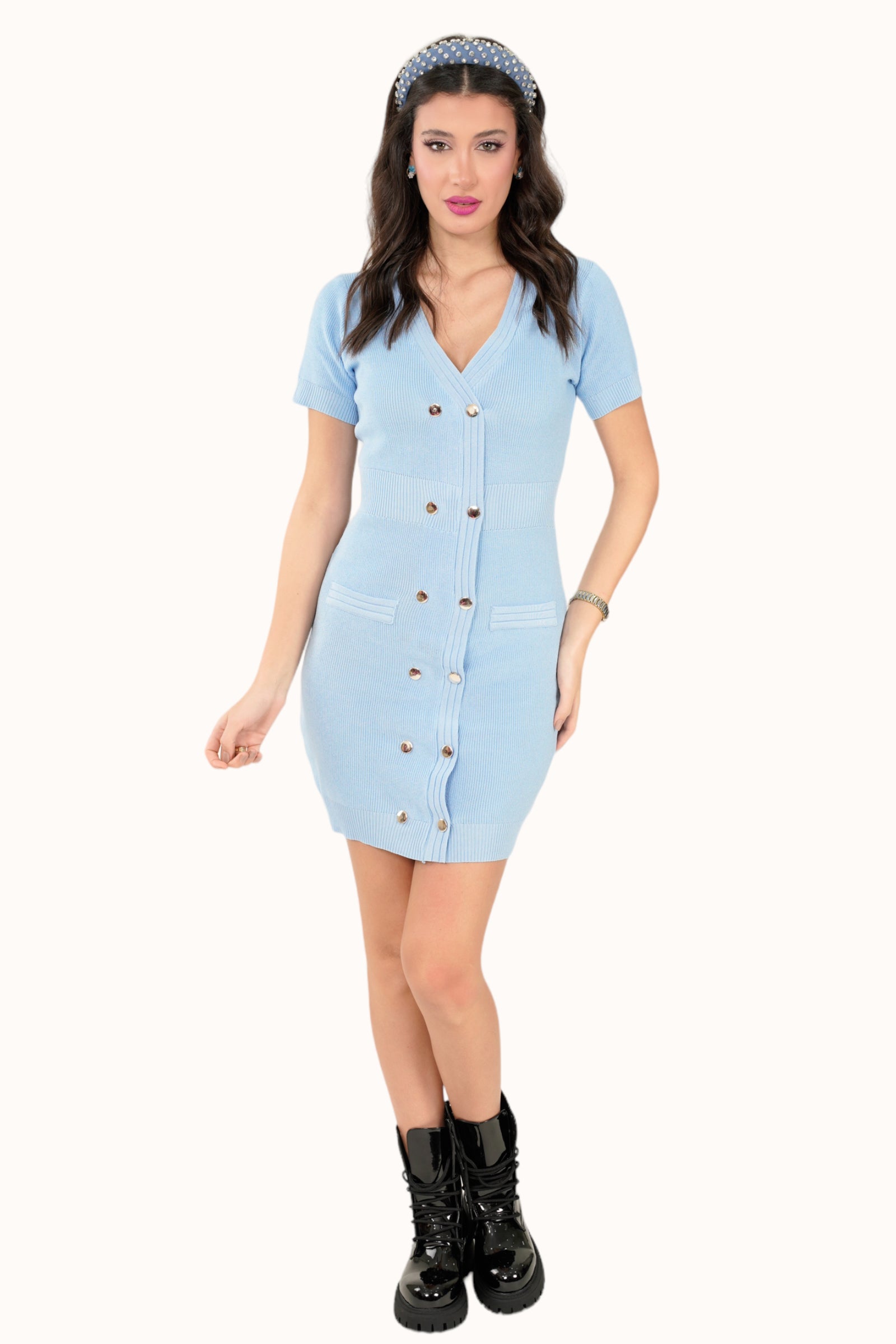 Zeina Dress - Light Blue