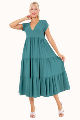 Ivy Dress - Petroleum Green