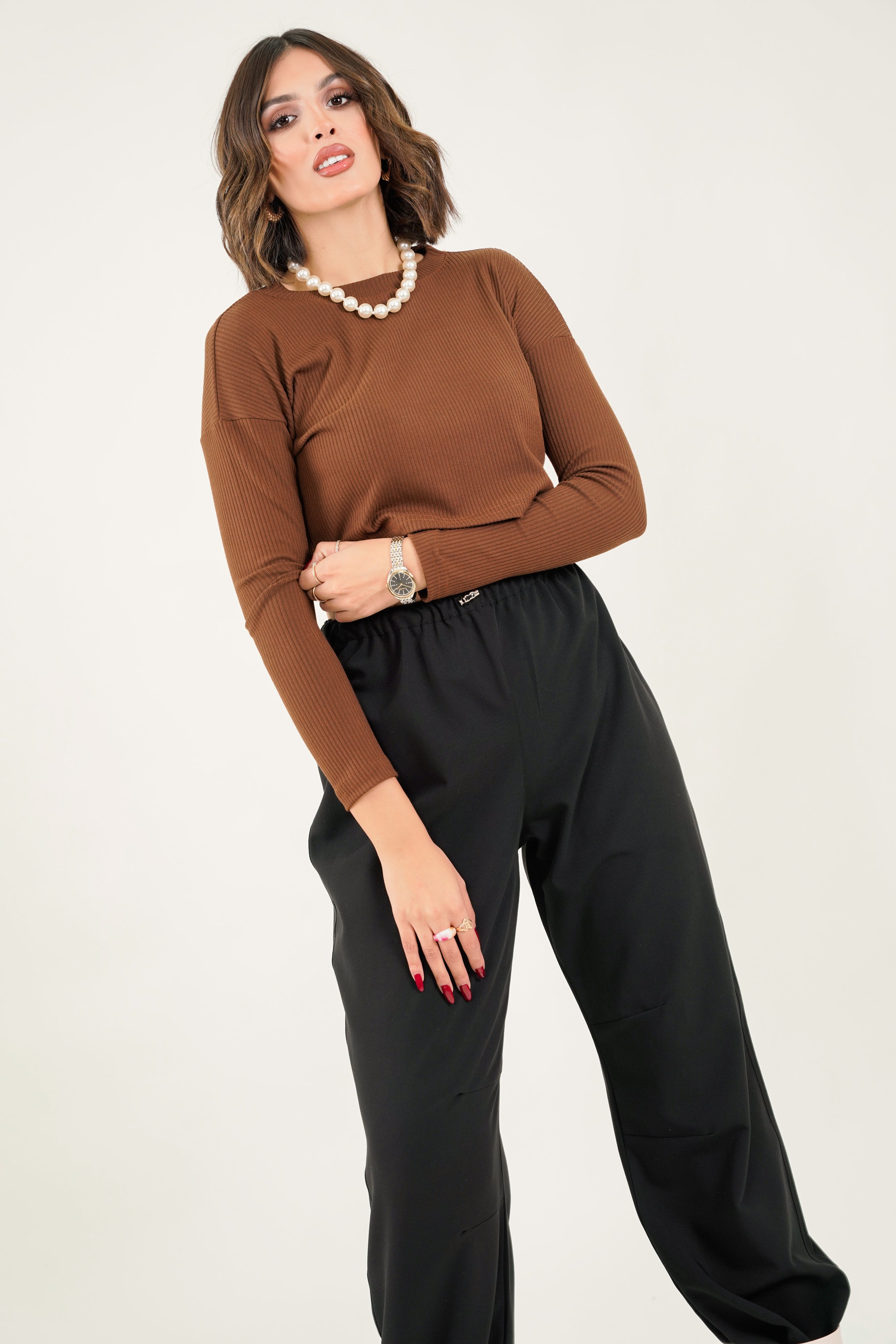 Roos Top - Brown