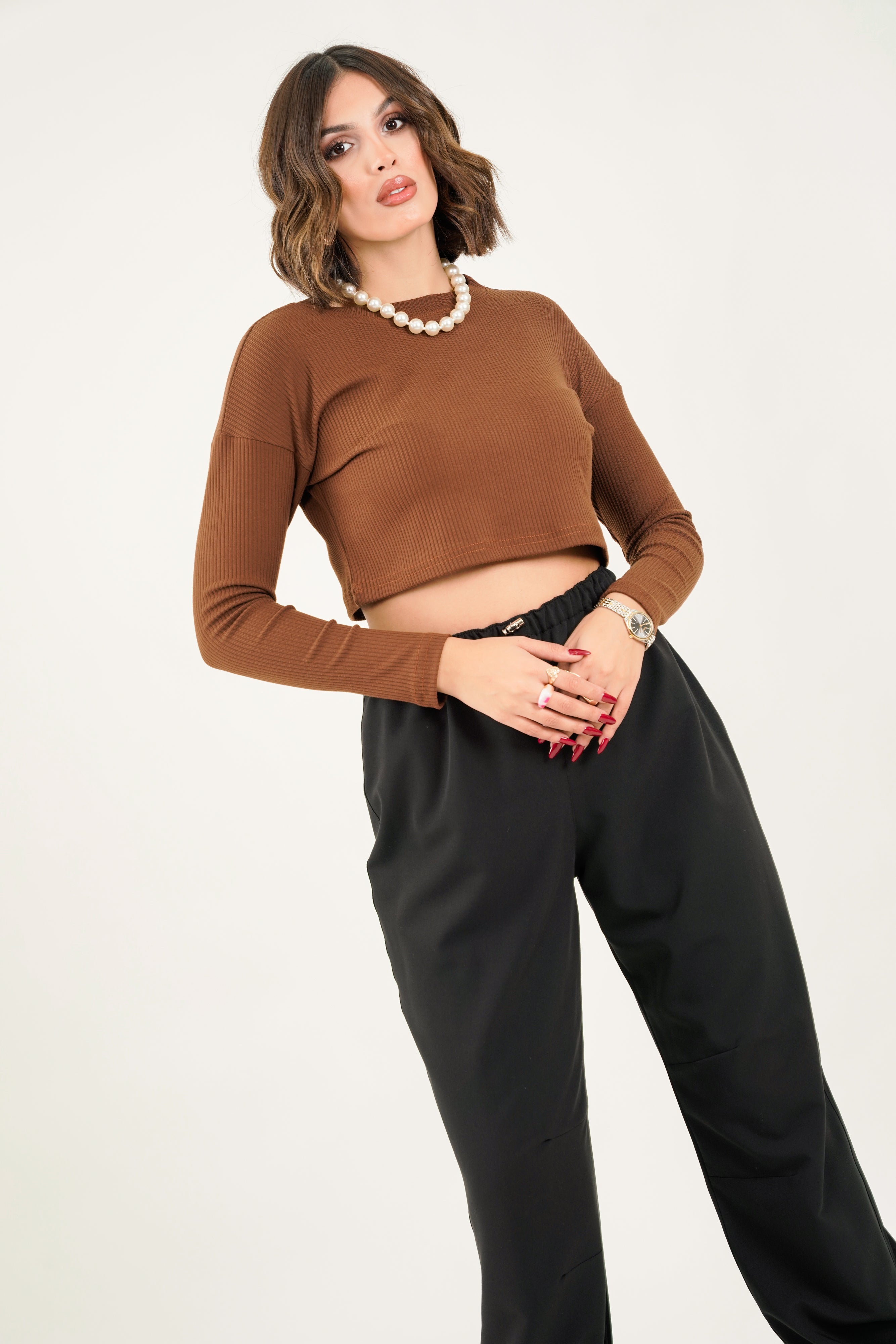 Roos Top - Brown