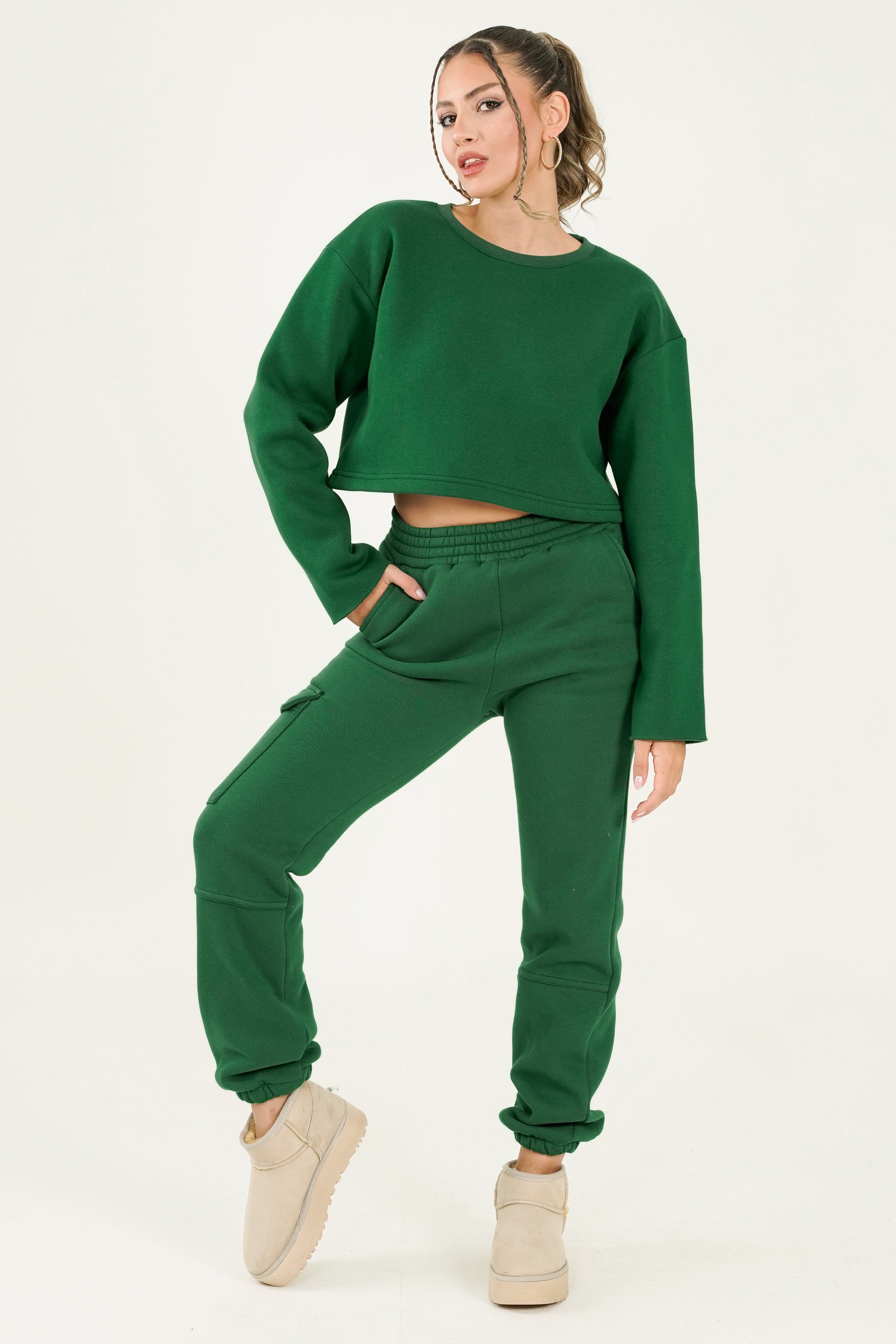 Diletta Trouser - Dark Green