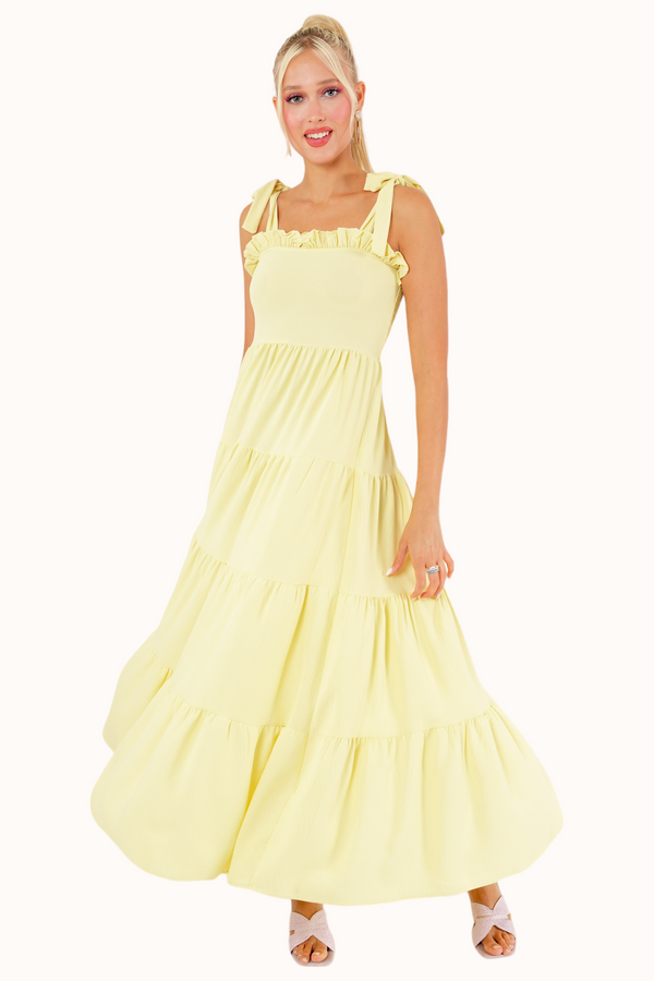 Lora Dress - Yellow