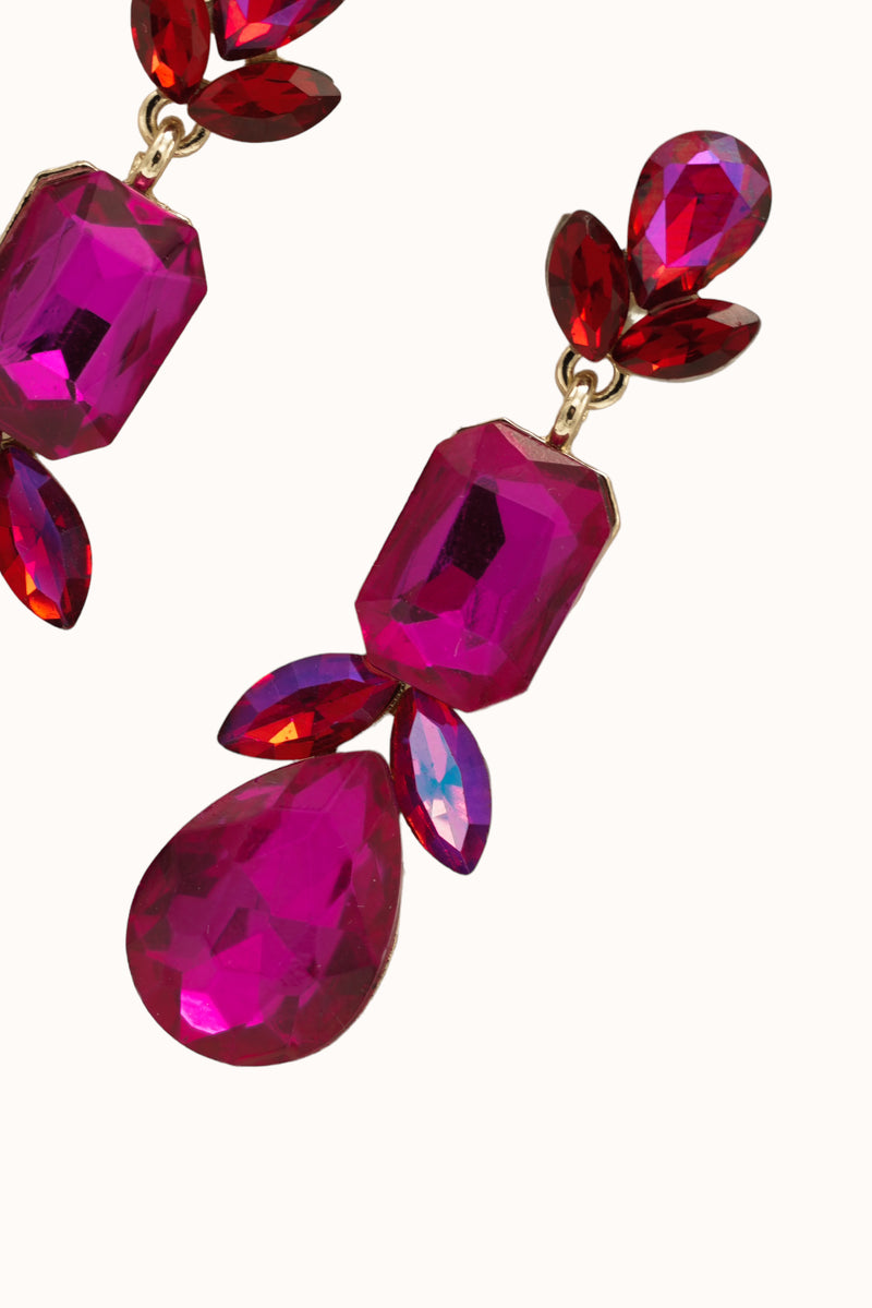 Aurora Earrings - Fuchsia