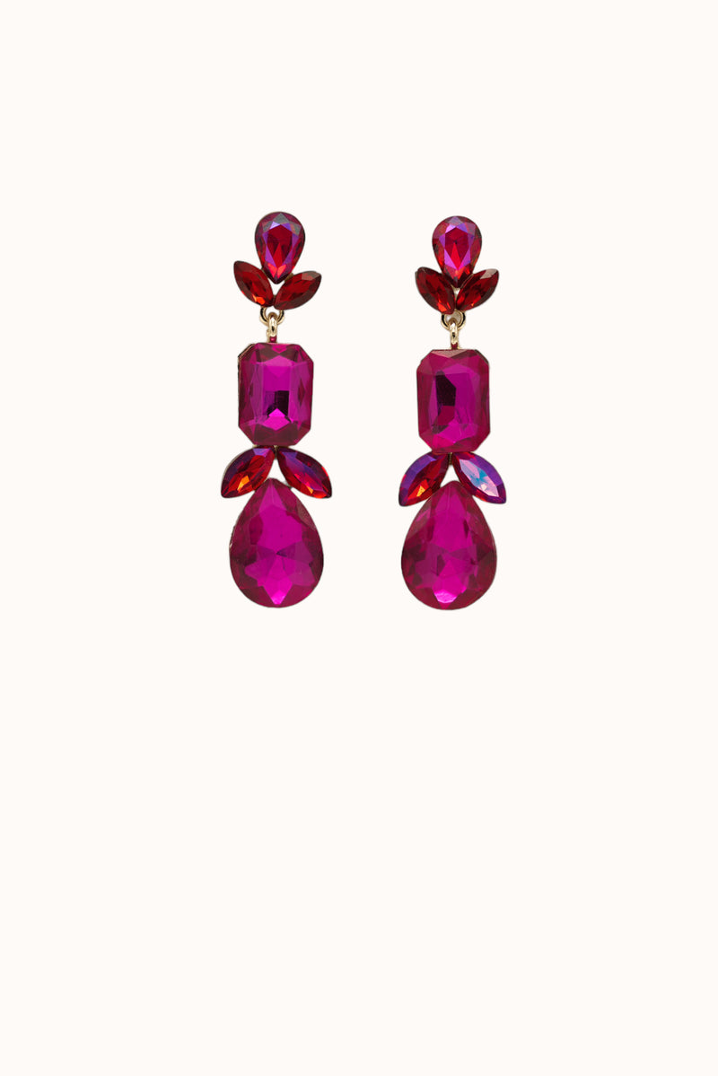 Aurora Earrings - Fuchsia