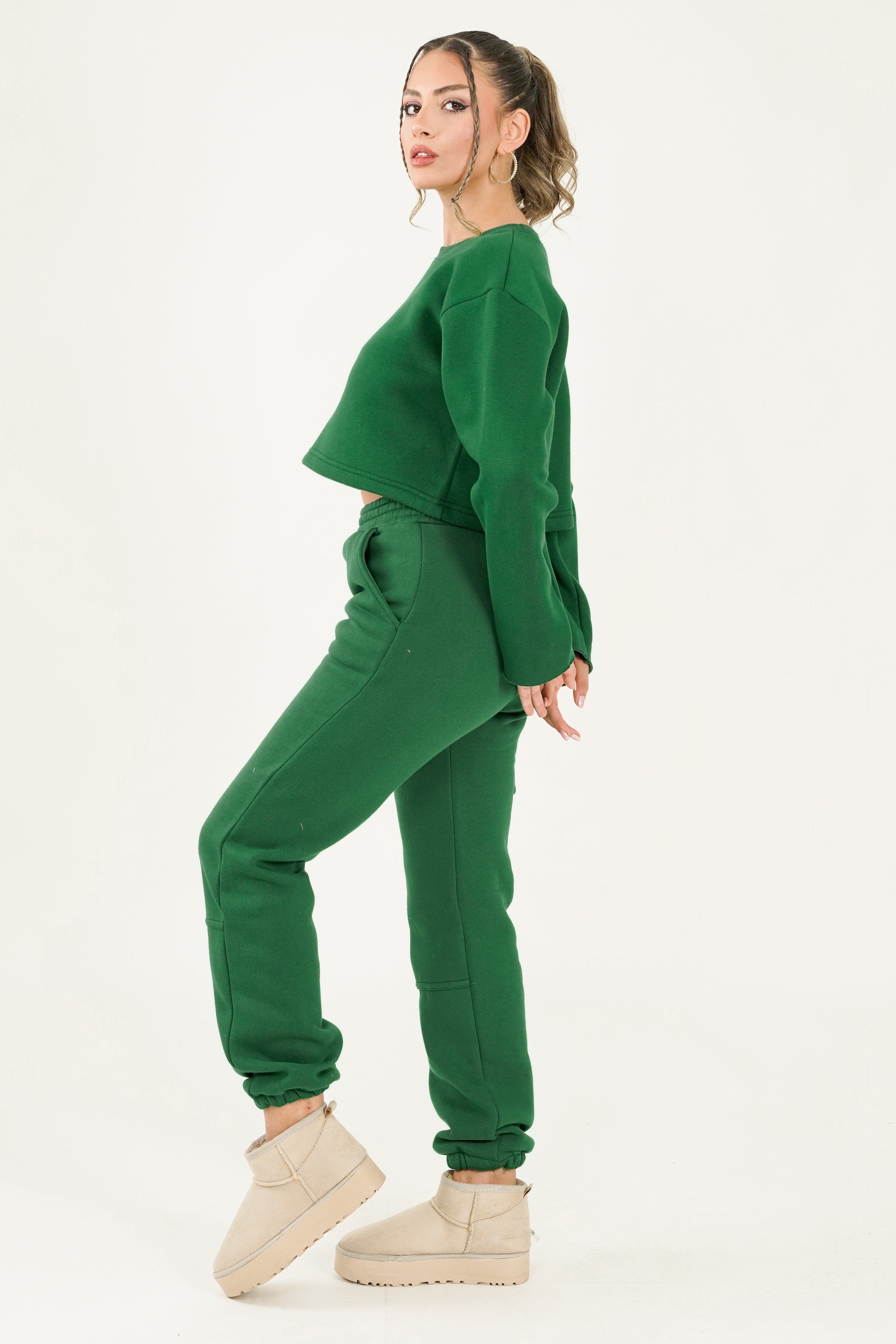 Diletta Trouser - Dark Green