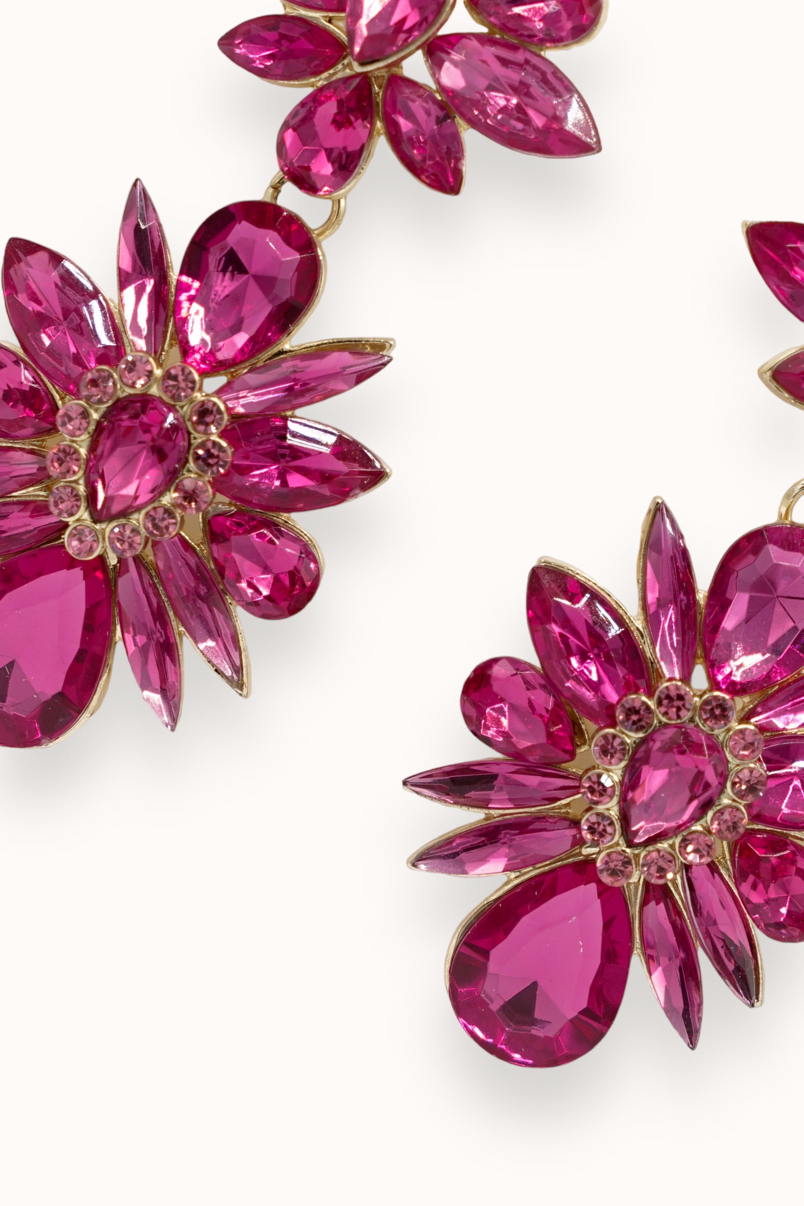 Rosana Earrings - Fuchsia