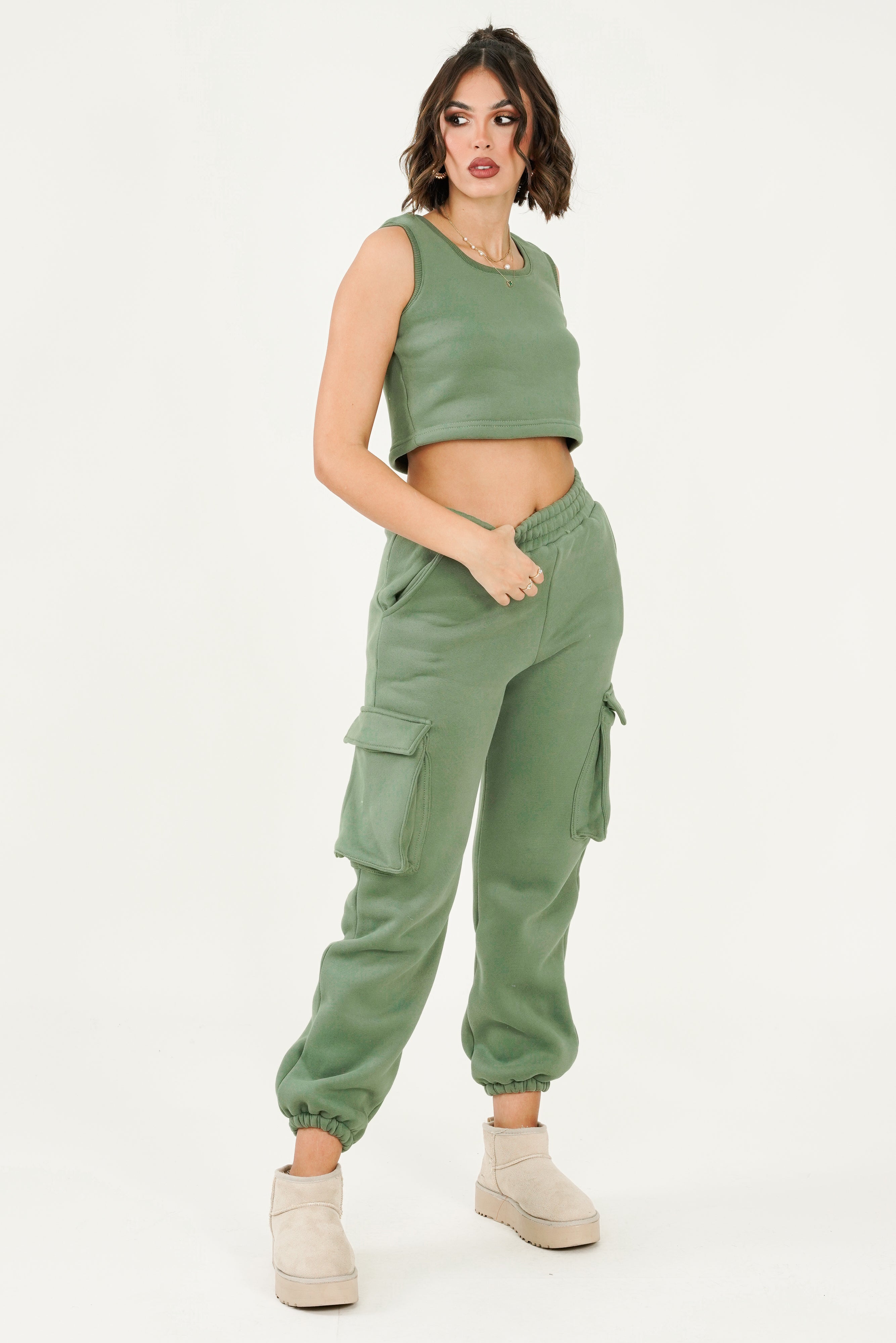 Leah Top - Olive Green