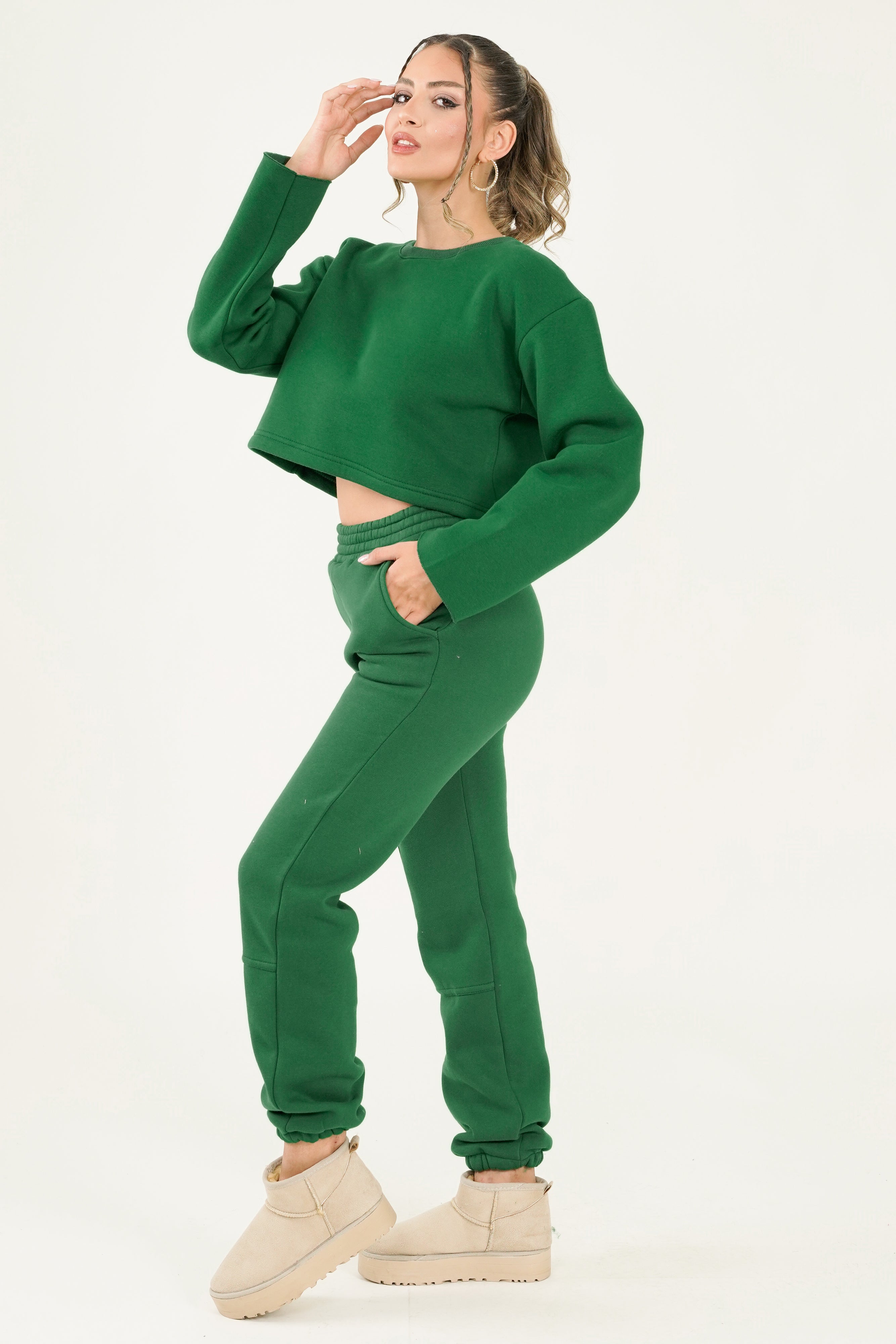 Diletta Trouser - Dark Green