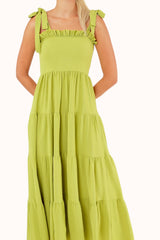 Lora Dress - Lime Green