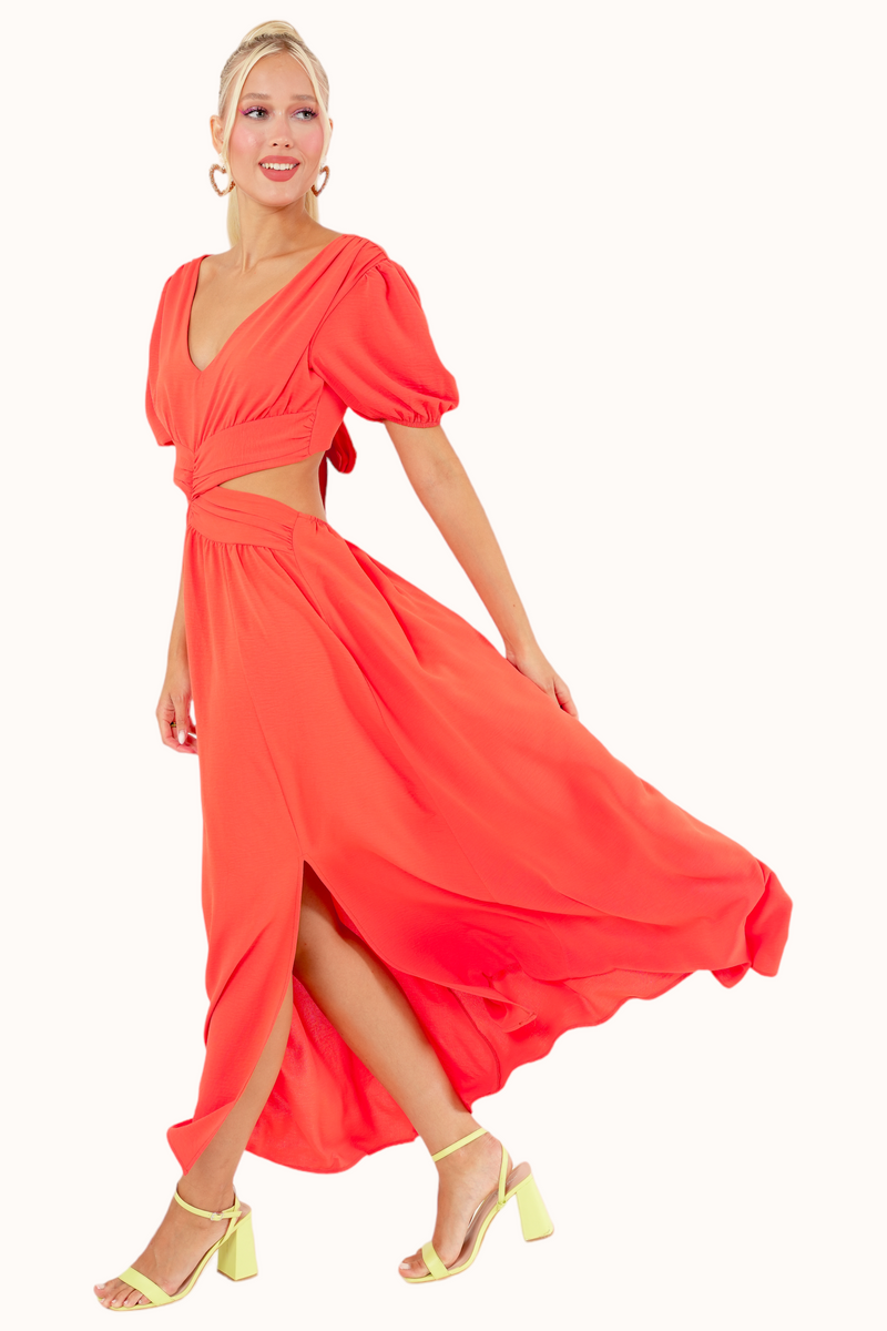 Olly Dress - Coral