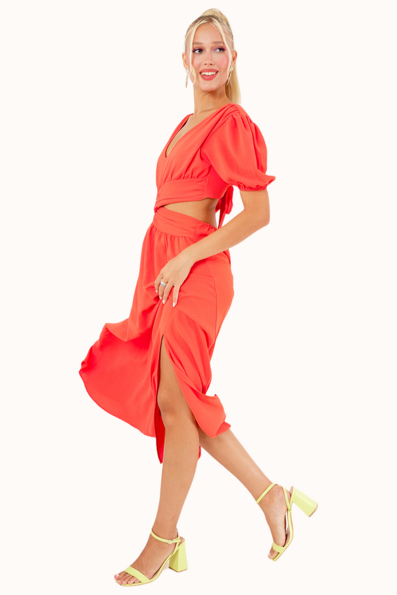 Olly Dress - Coral