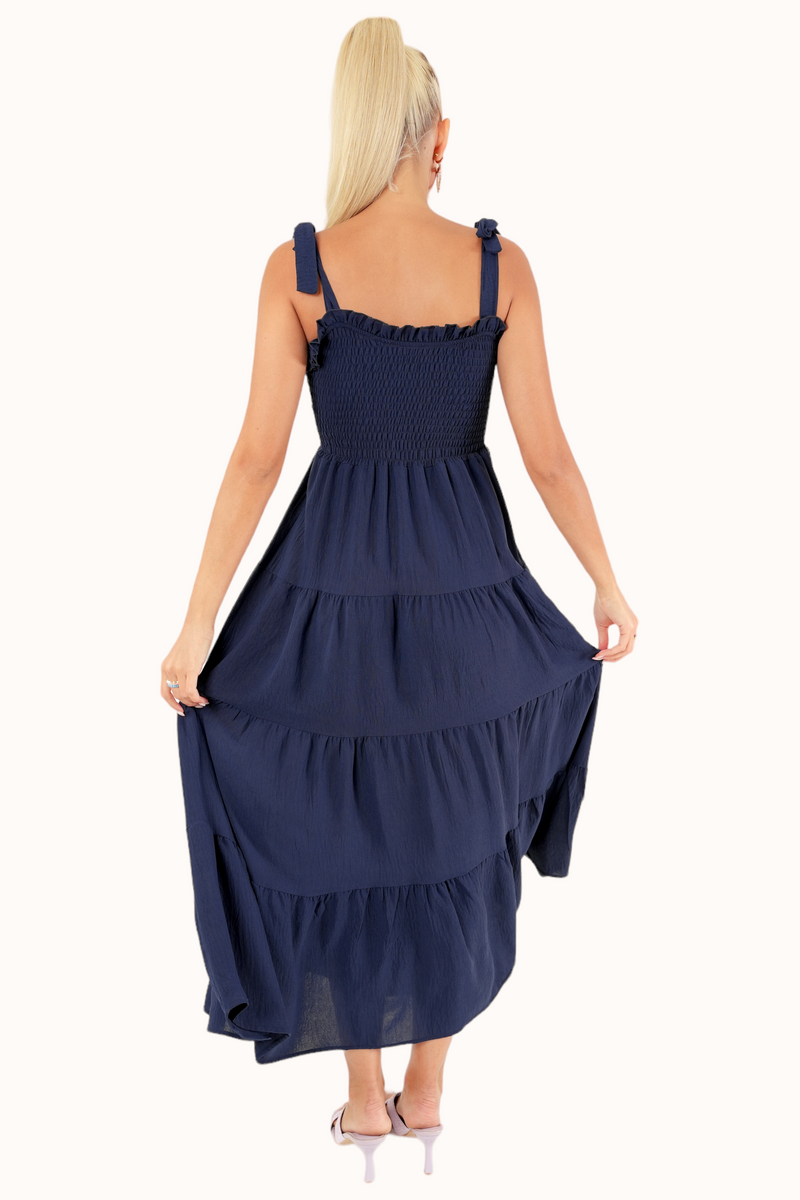 Lora Dress - Navy Blue