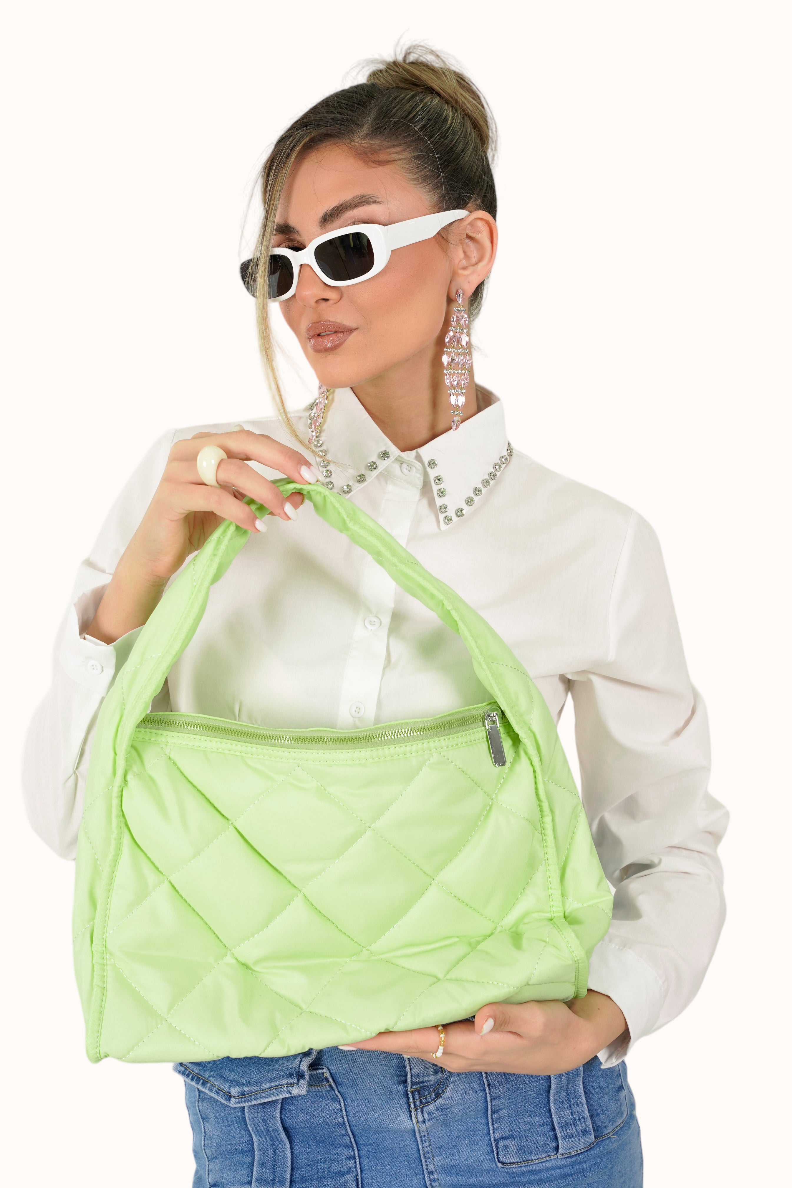 Zoe Bag - Lime Green