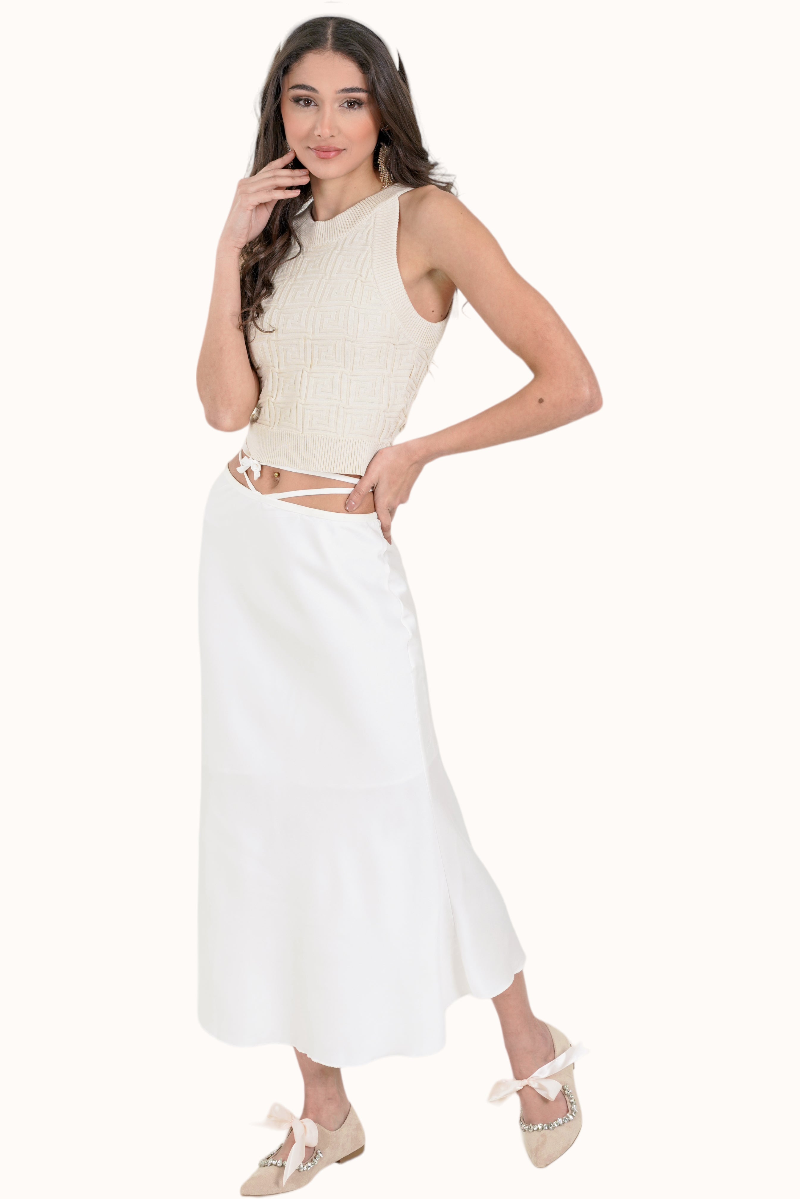 Klavdia Skirt - White