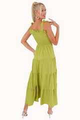 Lora Dress - Lime Green