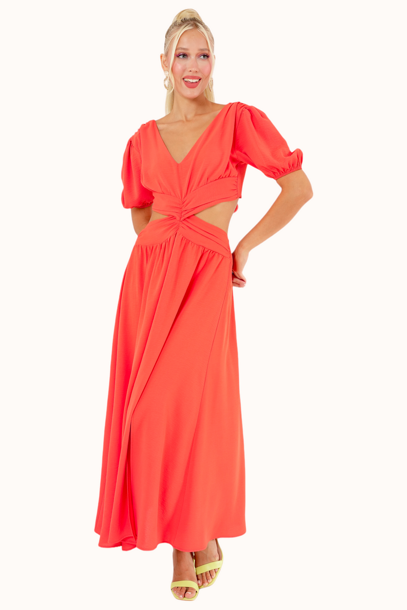 Olly Dress - Coral