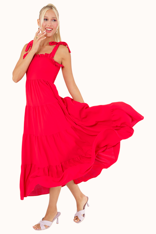 Lora Dress - Red