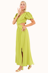 Olly Dress - Lime Green