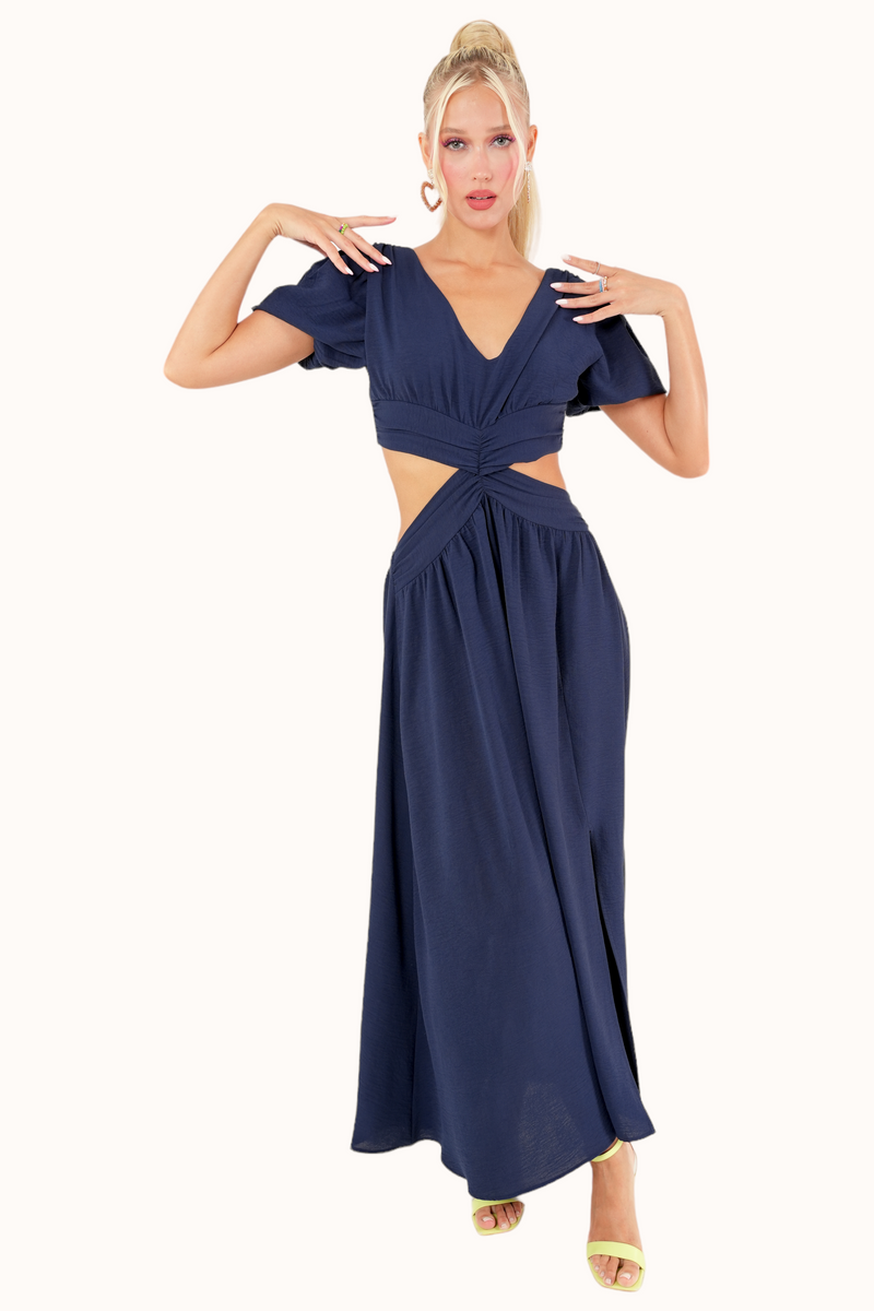 Olly Dress - Navy Blue