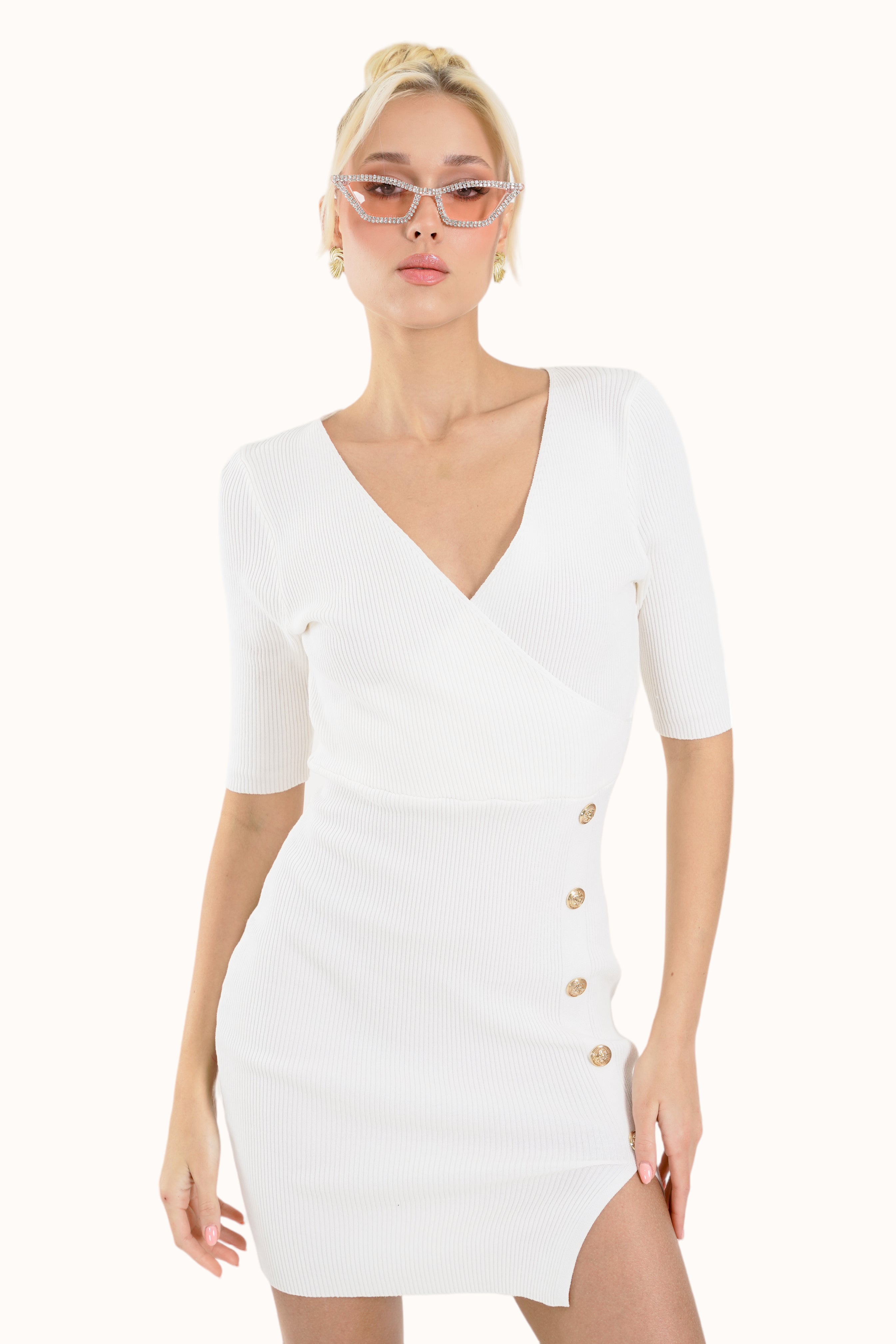 Khloe Dress - White