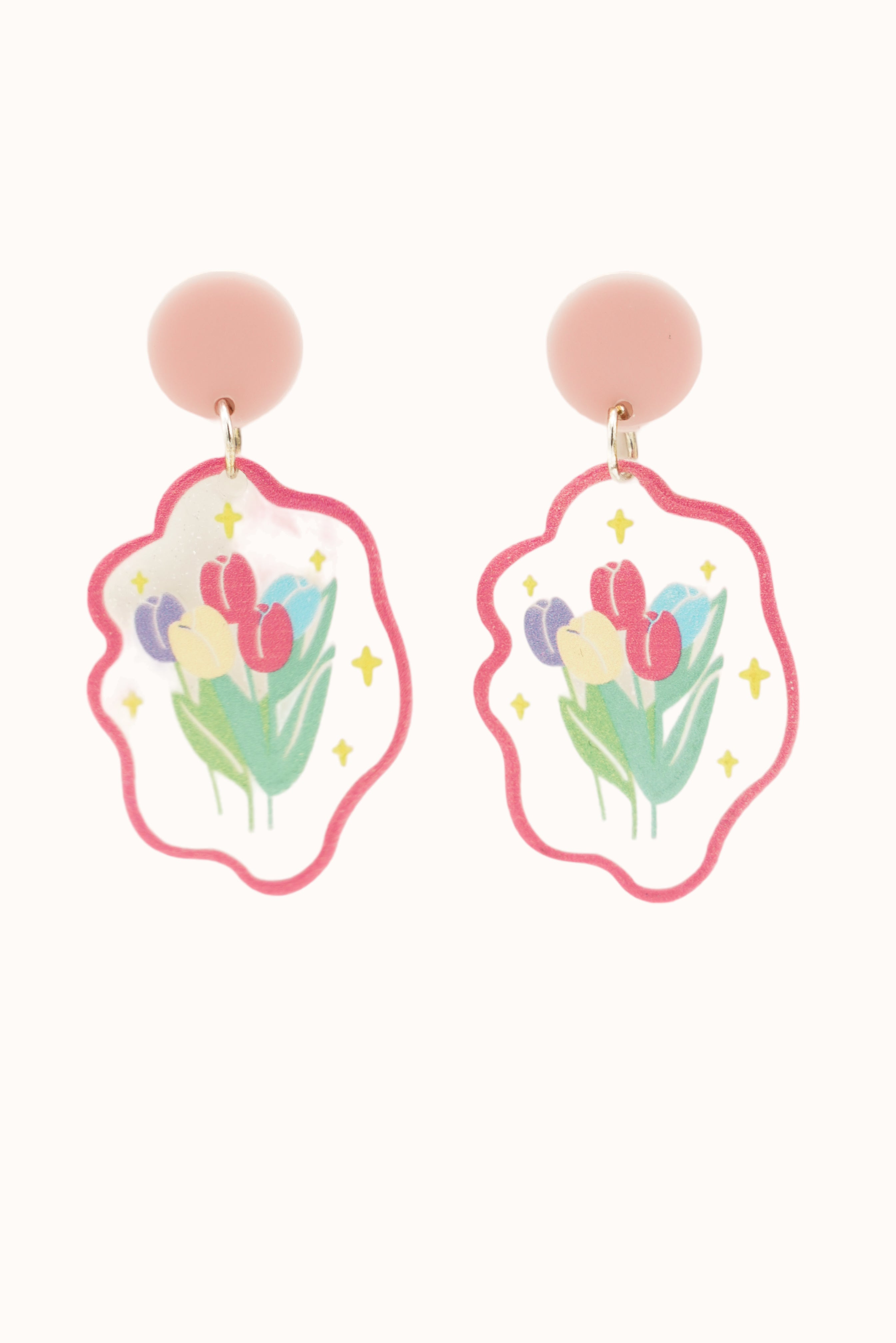 Dora Earrings - Pink