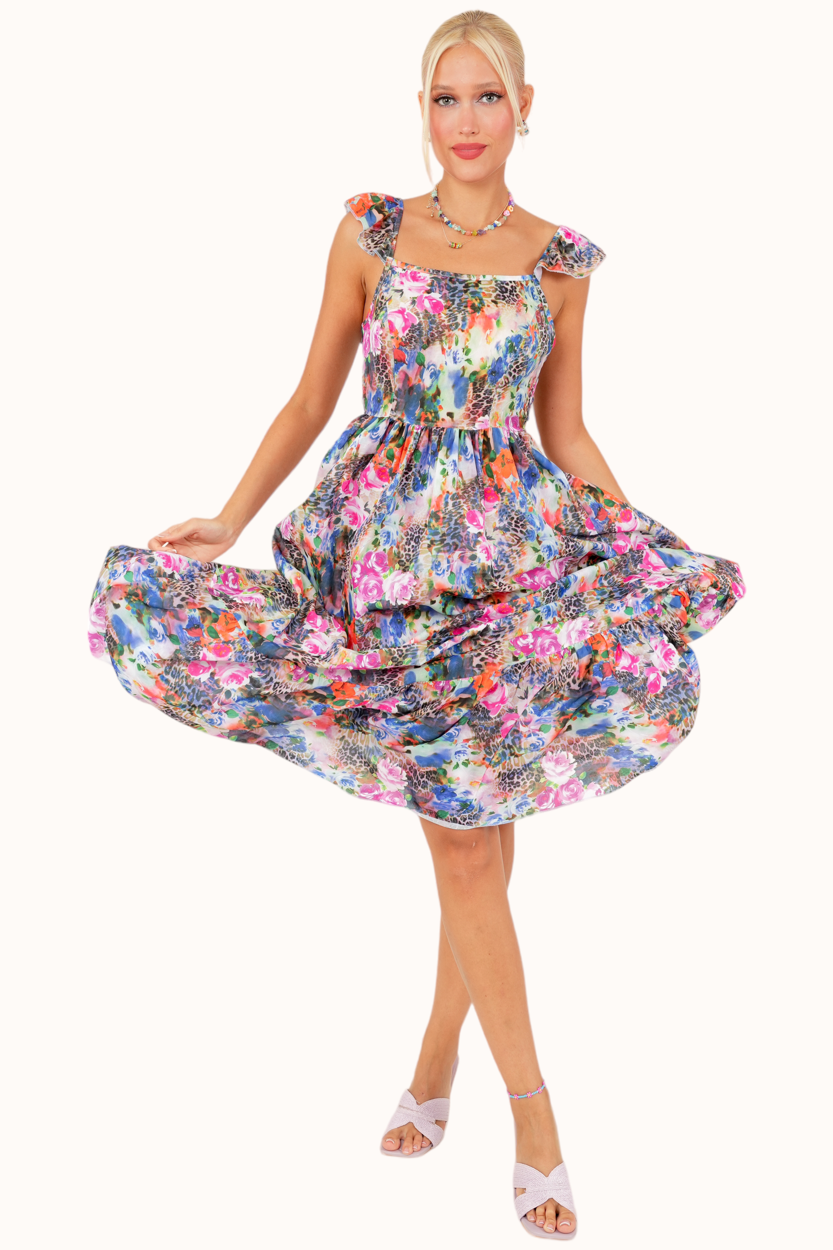 Berta flower Dress