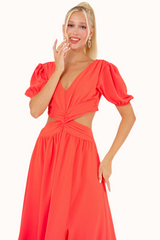 Olly Dress - Coral