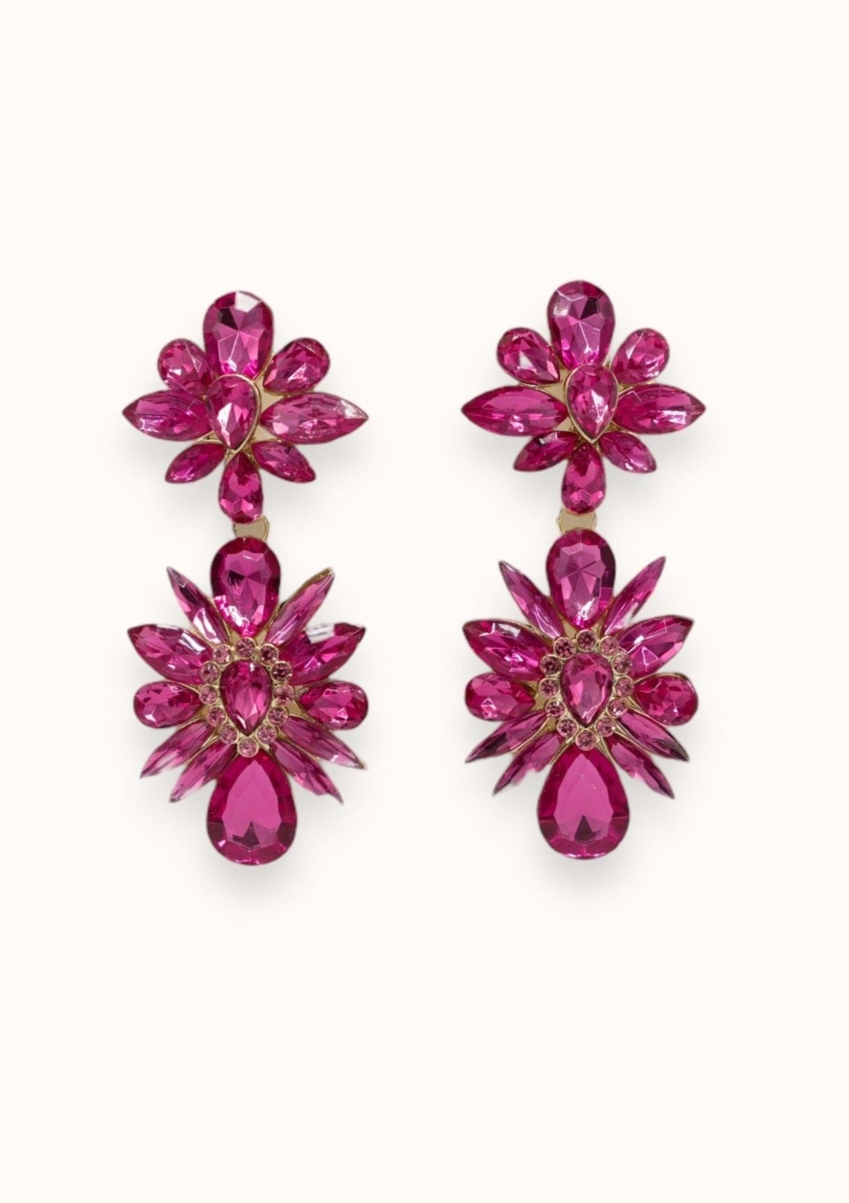 Rosana Earrings - Fuchsia