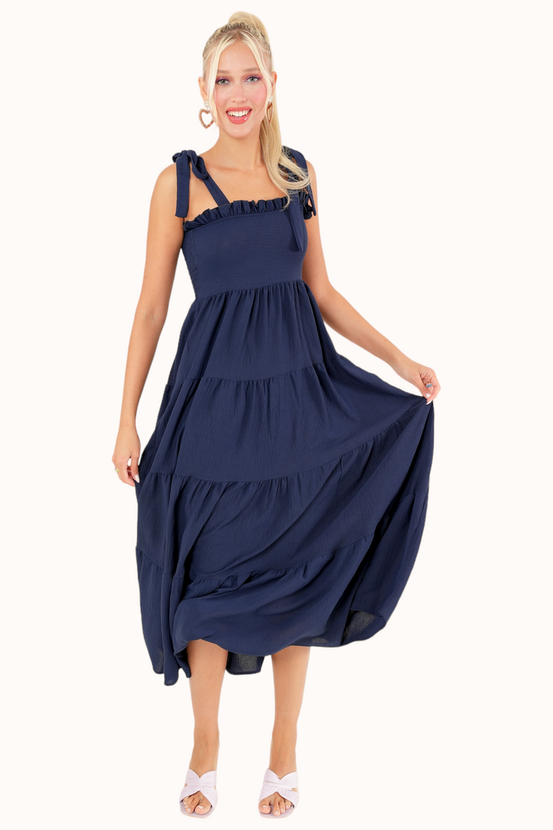 Lora Dress - Navy Blue