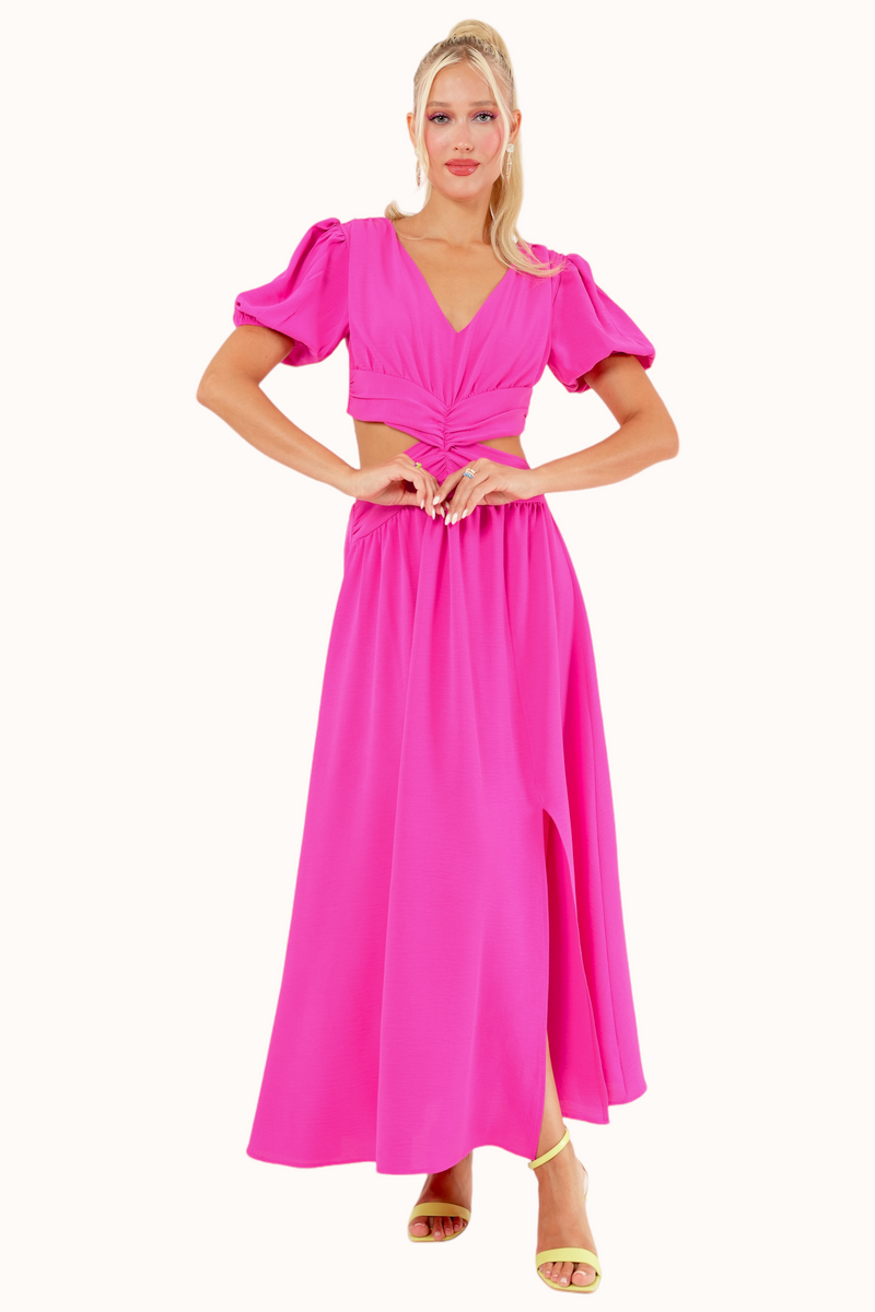 Olly Dress - Fuchsia