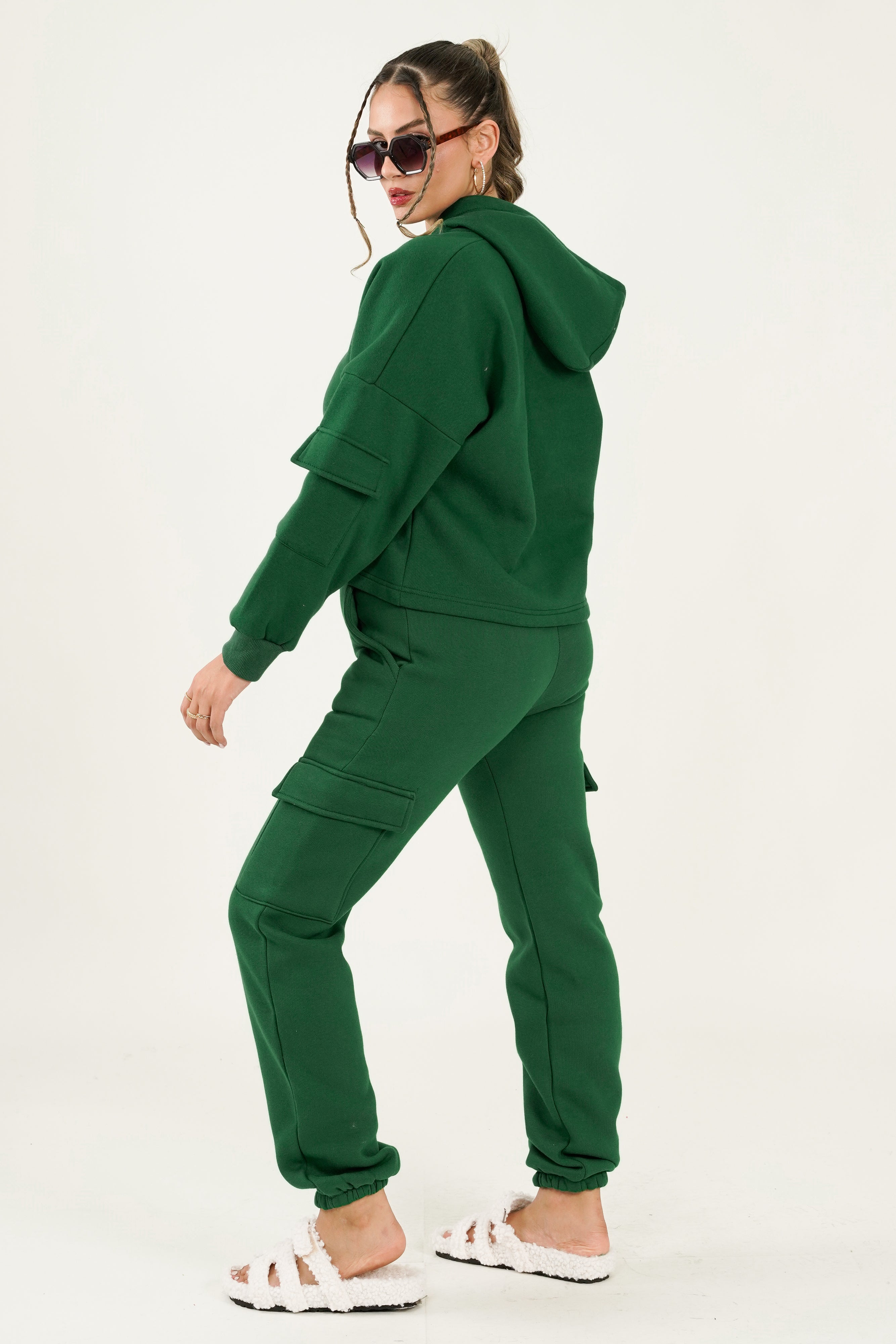 Gracia Hoodie - Dark Green