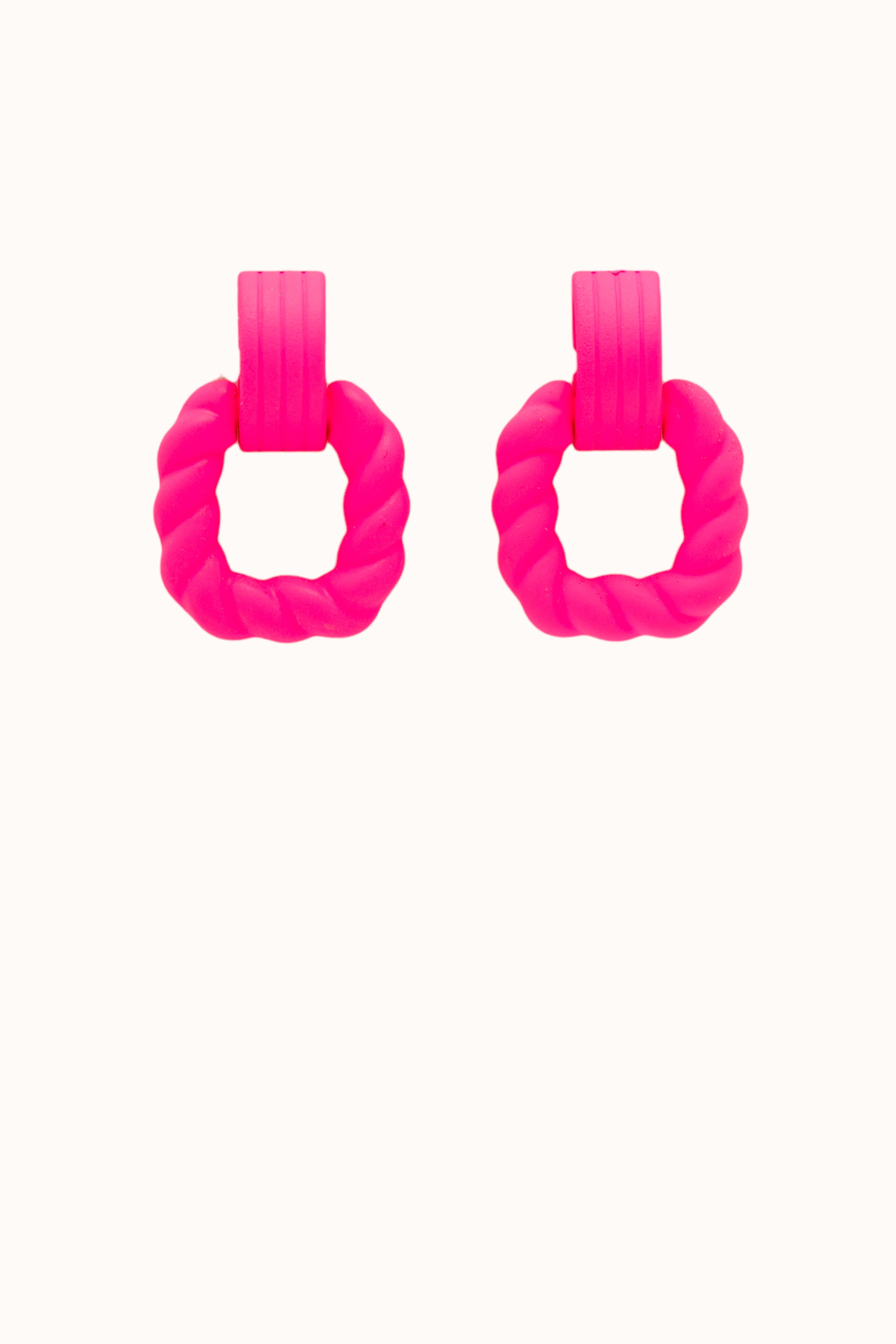 Jess Earrings - Fuchsia