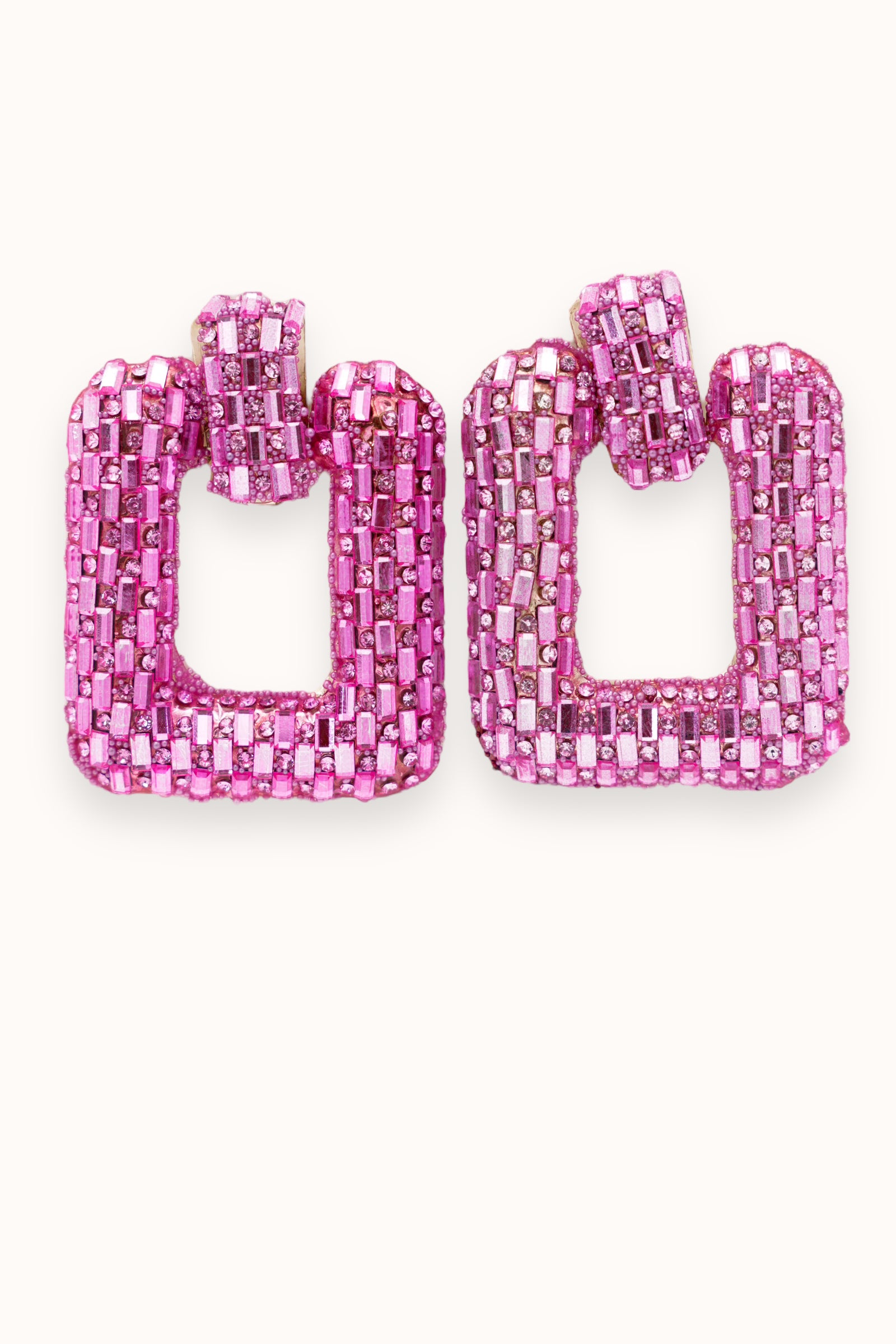 Poly Earrings - Fuchsia