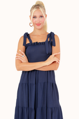 Lora Dress - Navy Blue