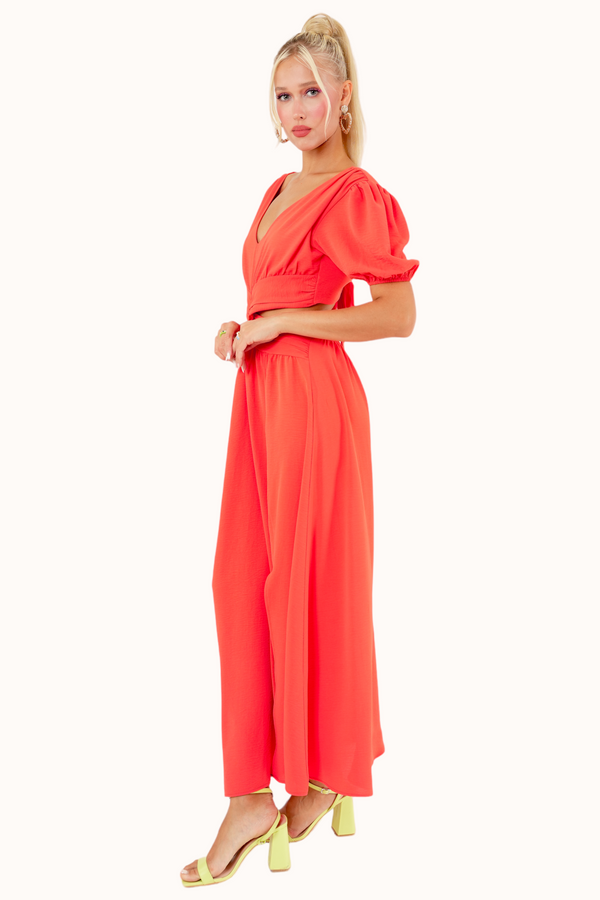 Olly Dress - Coral