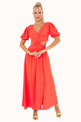 Olly Dress - Coral