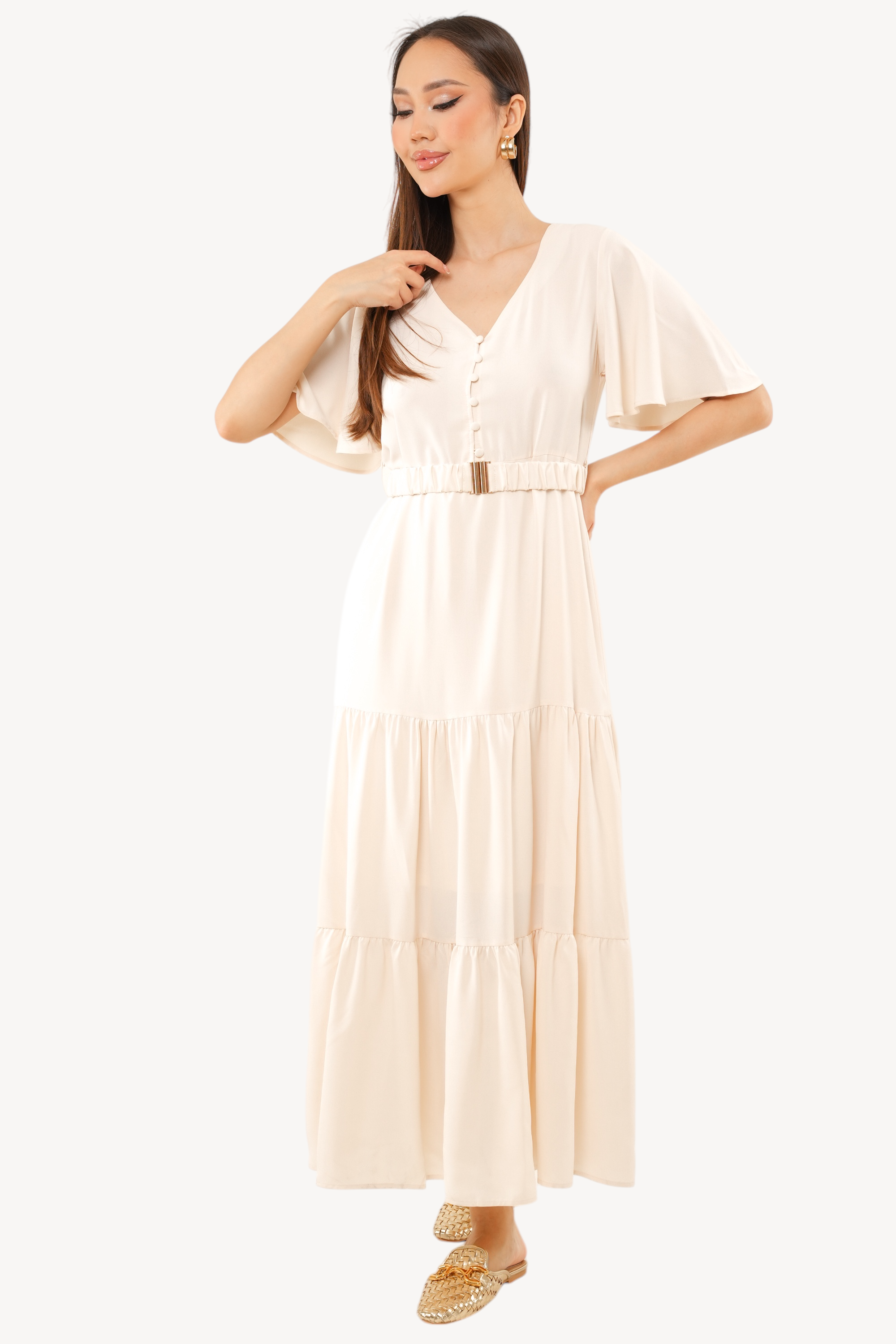 Eugenie Dress - Creme