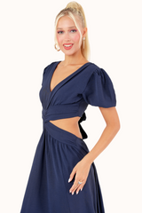 Olly Dress - Navy Blue