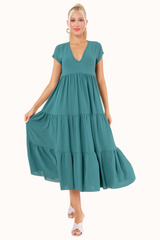 Ivy Dress - Petroleum Green