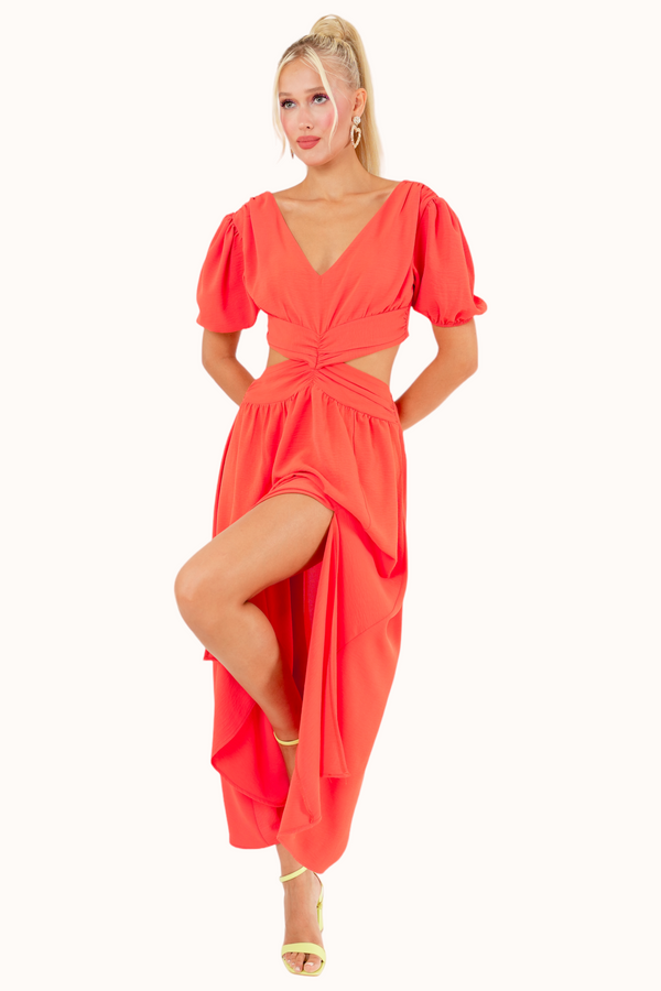 Olly Dress - Coral