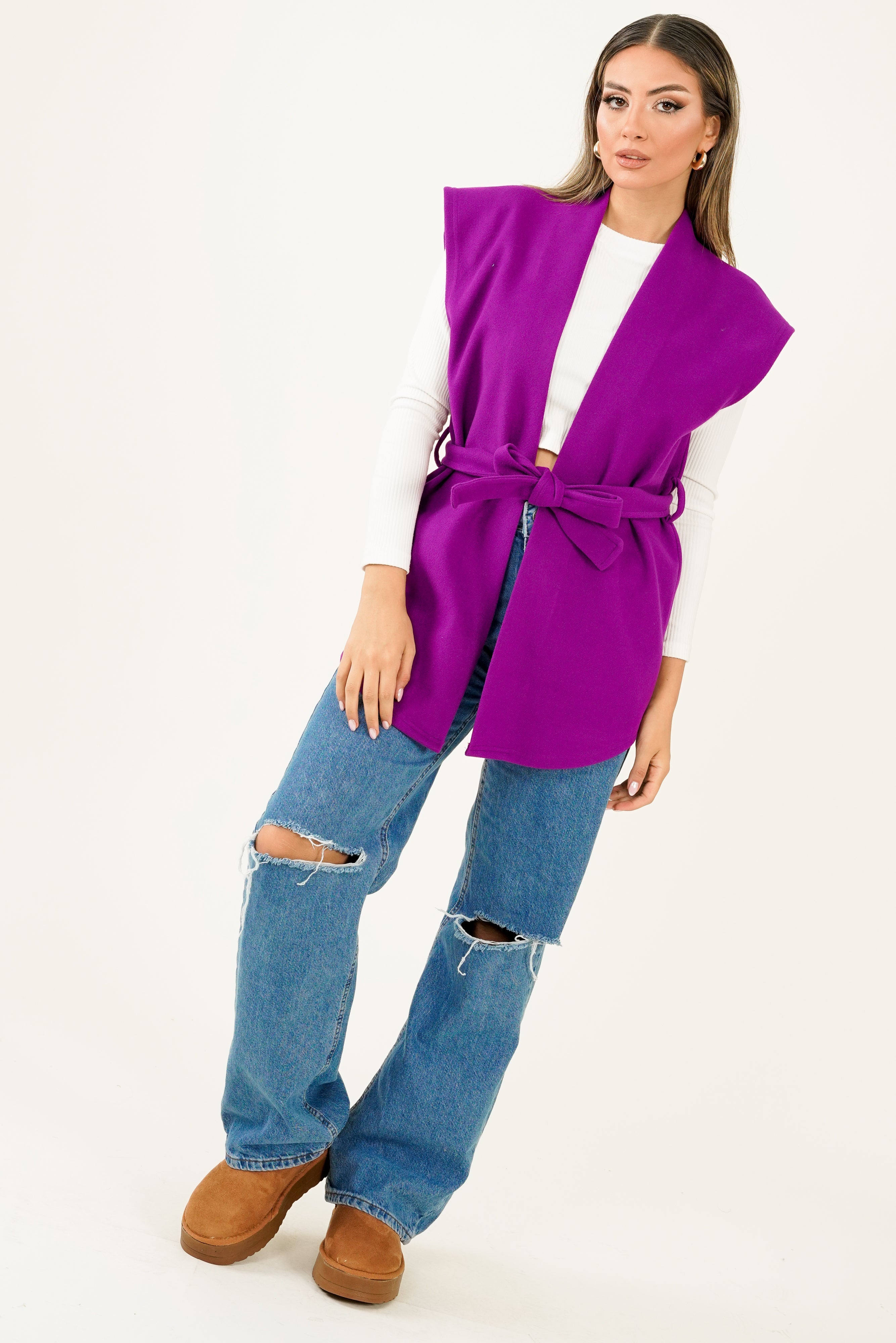 Nyra Gilet - Purple