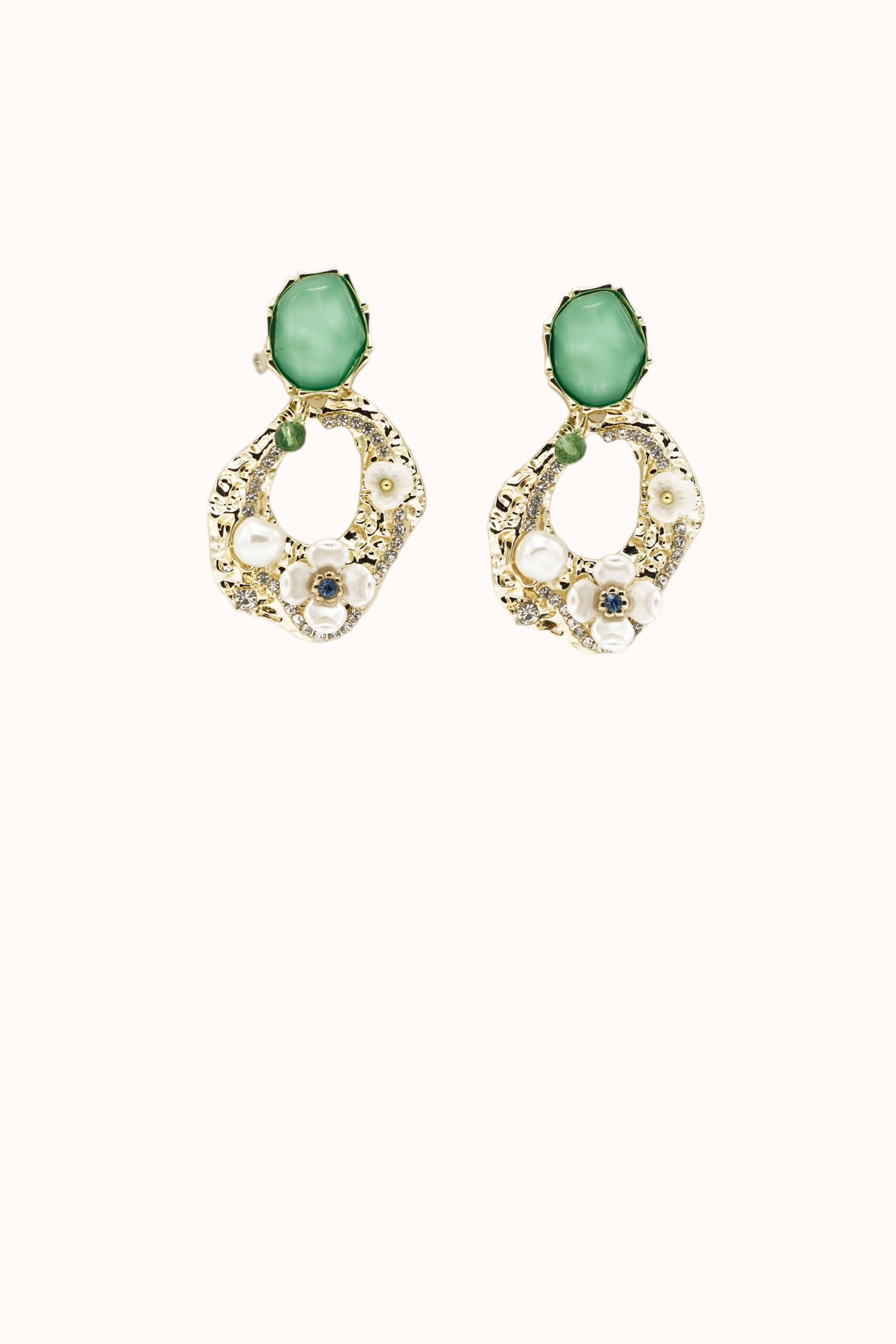 Agatha Earrings - Green