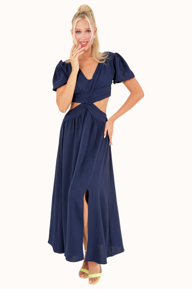 Olly Dress - Navy Blue