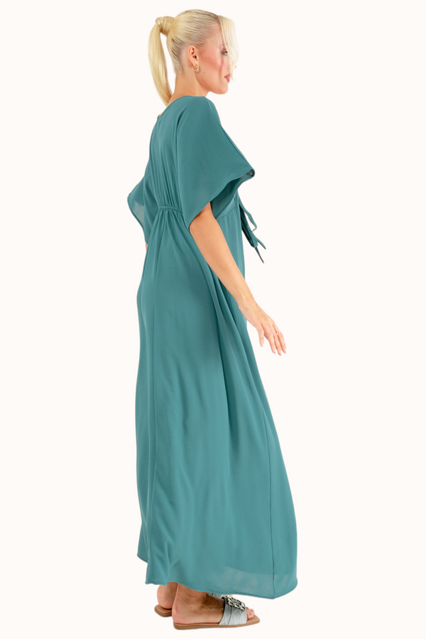 Victoria Dress - Petroleum Green