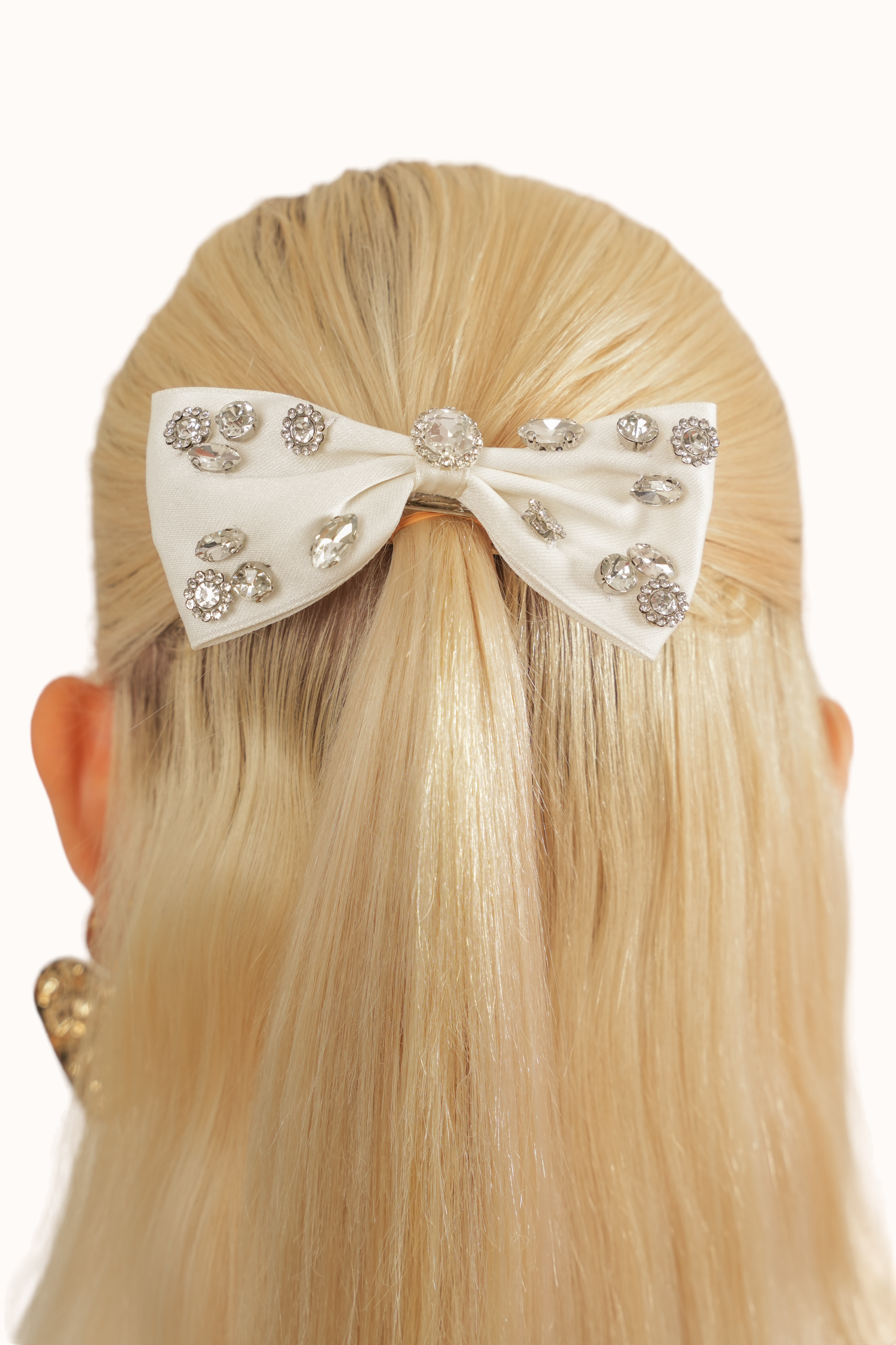 Luna Hair Clip - White