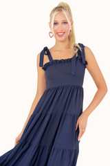 Lora Dress - Navy Blue