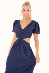 Olly Dress - Navy Blue