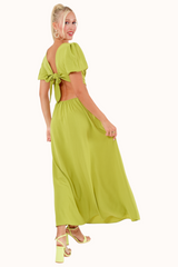 Olly Dress - Lime Green