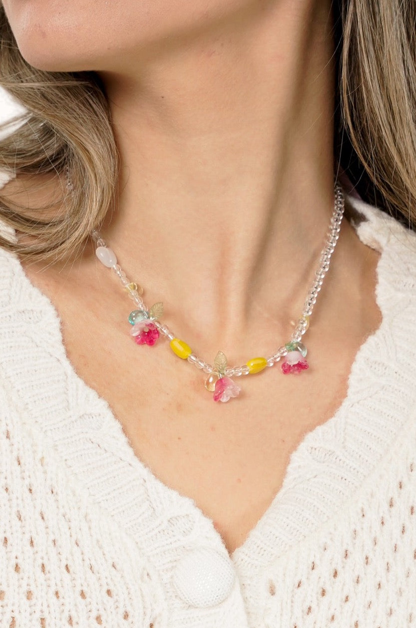 Bina Necklace - Pink